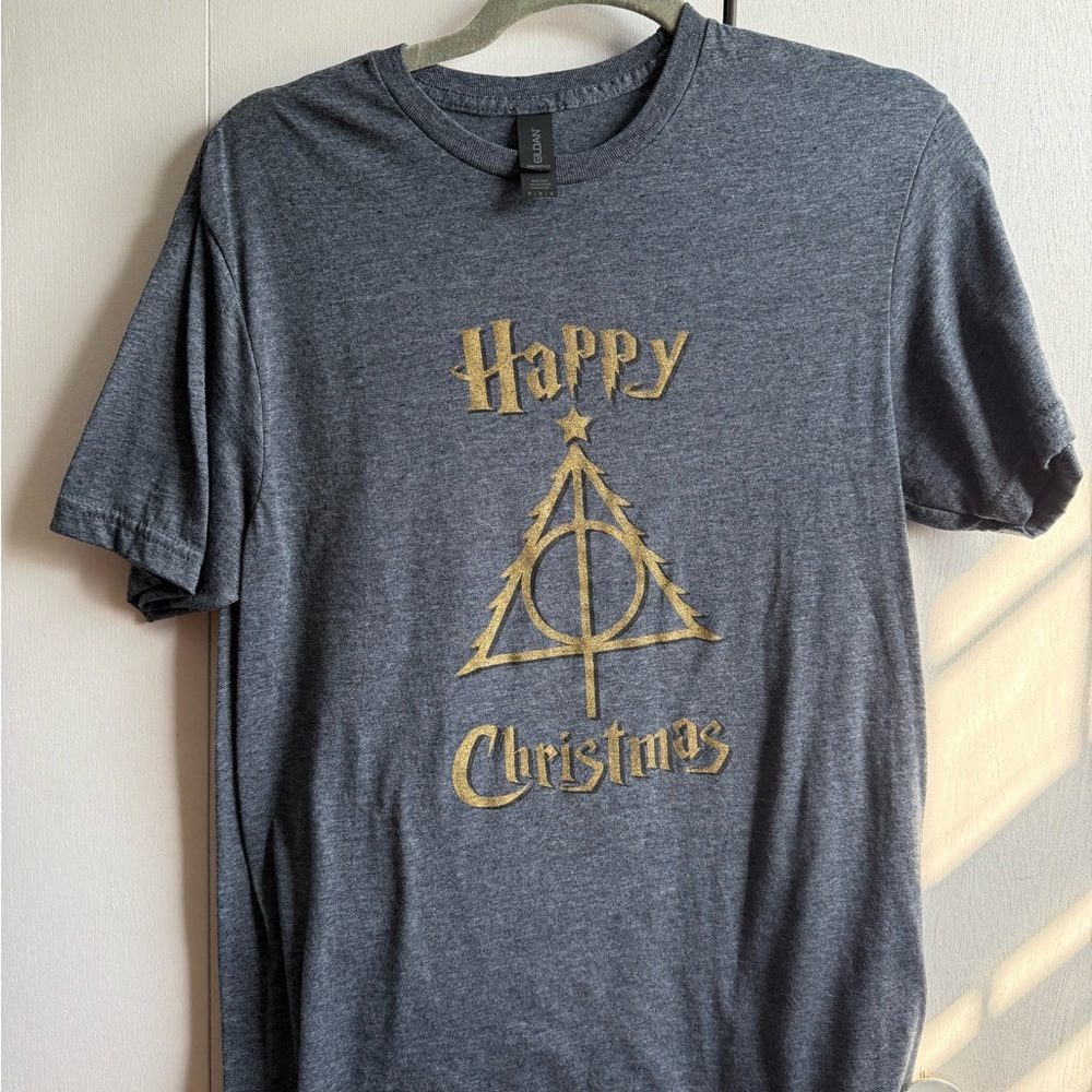 Gray and Gold Holiday T-Shirt